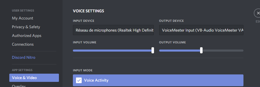 discord live settings