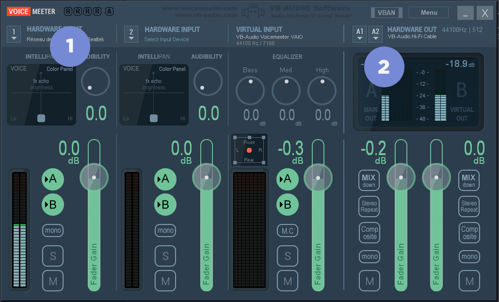 voicemeeter configuration