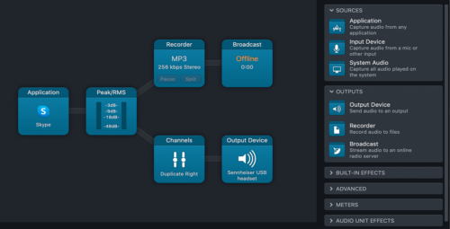 Set up live callers for online radio via Audio Hijack (Mac)