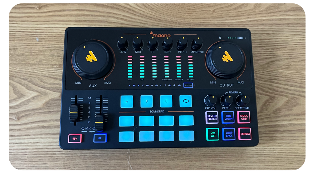 Maonocaster E2 interface