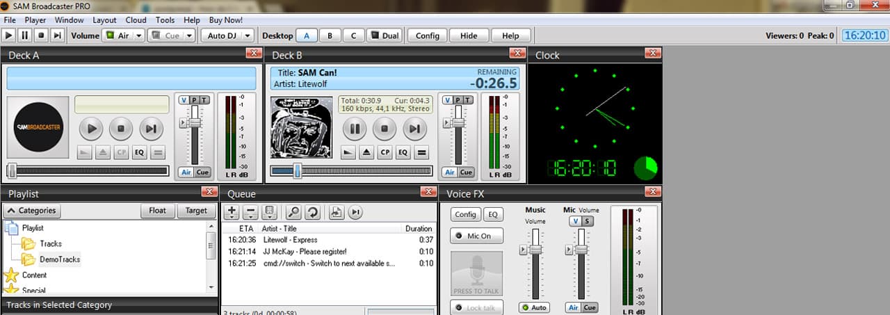 sam broadcaster live software