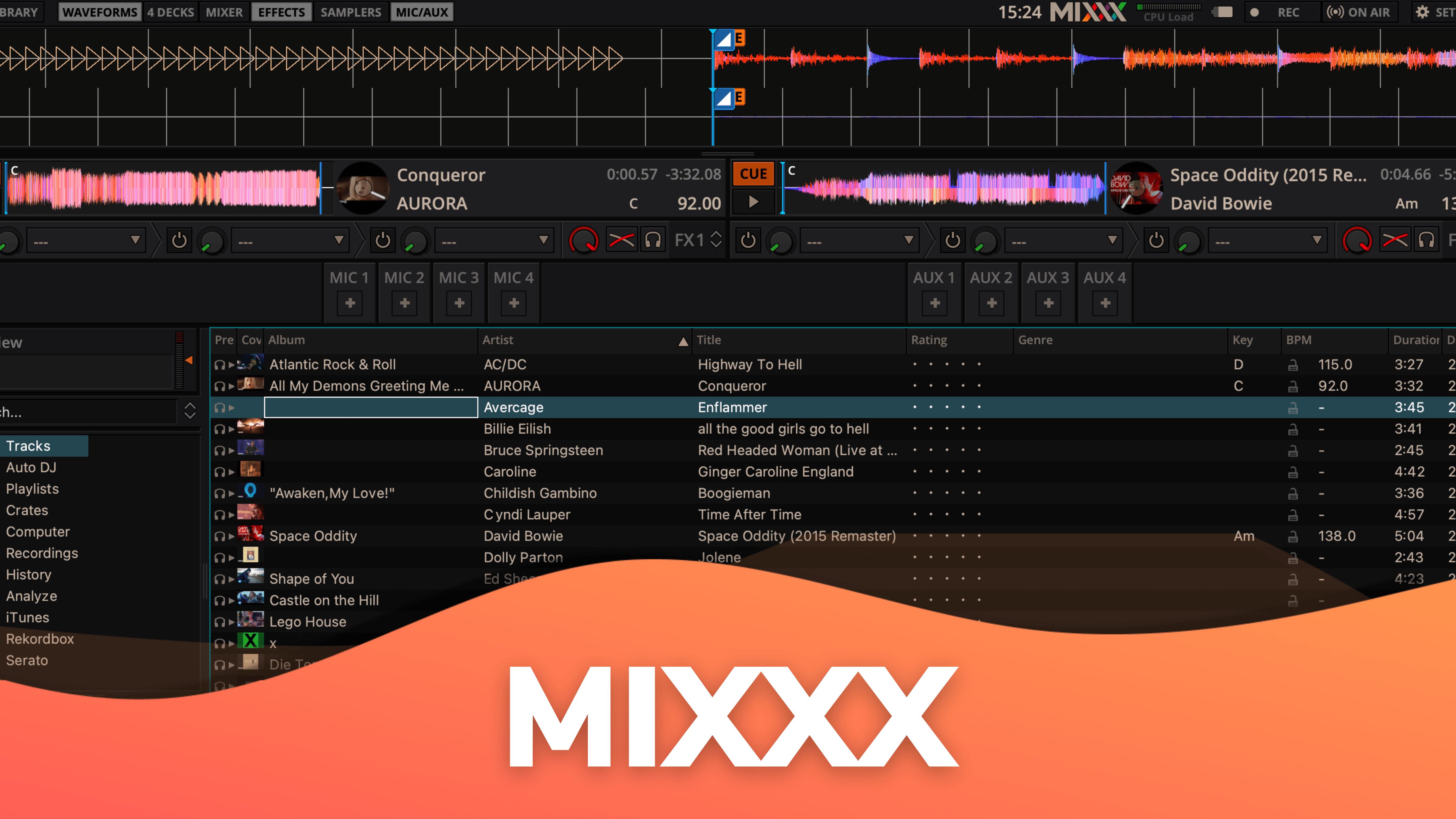 mixxx online radio broadcasting