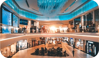 view of a two-story shopping centre