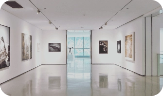 An empty art gallery