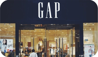 The front of a GAP store