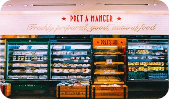 A Prêt à manger restaurant